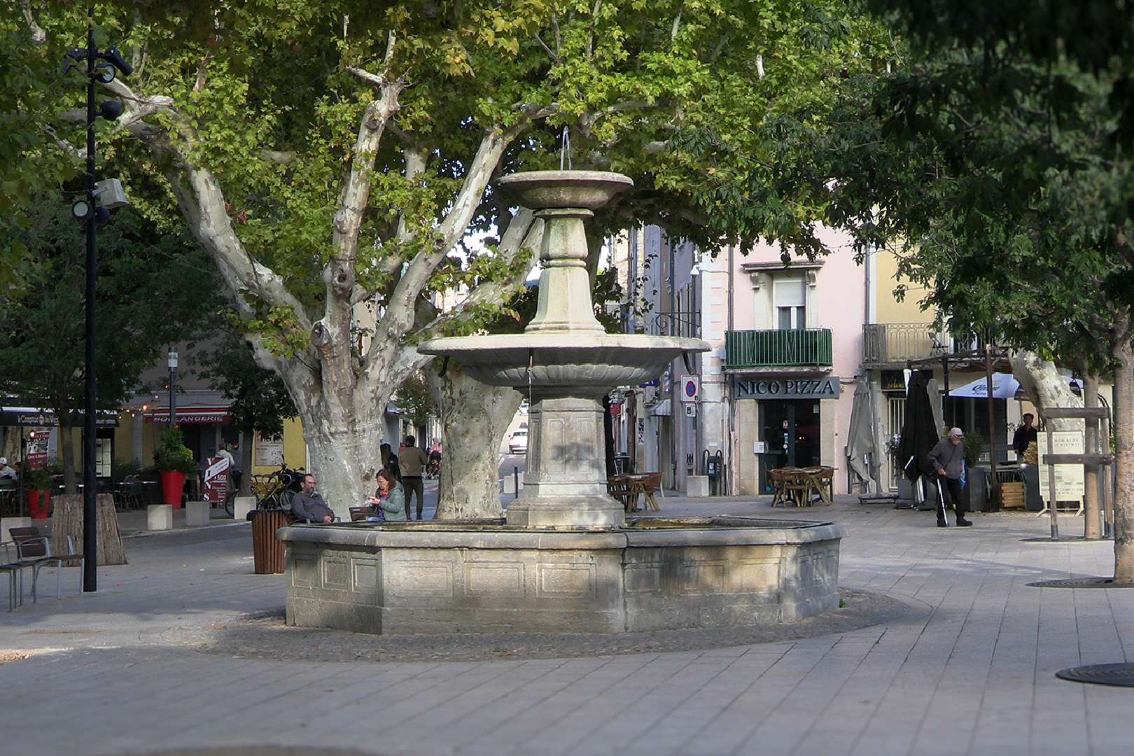 A city fountain